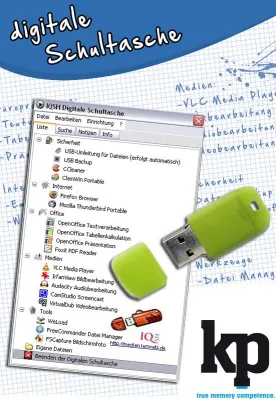 Bild: Digitale Schultasche auf USB-Sticks von K&P electronic GmbH