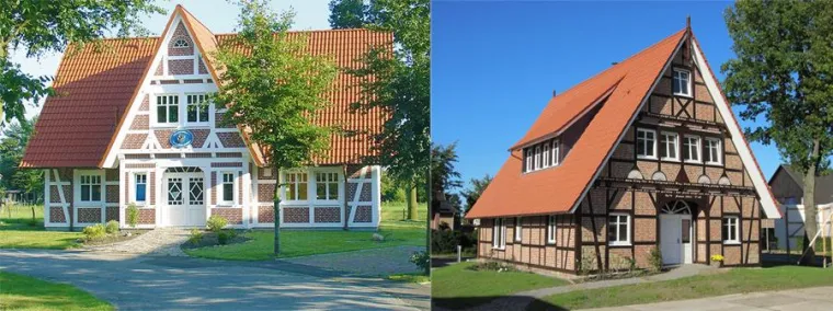 Bild: Emil von Elling eröffnet neues Musterfachwerkhaus