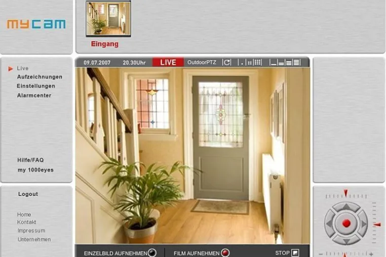 Videoüberwachung für zu Hause mit Webcam und mycam Bild: Videoüberwachung für zu Hause mit Webcam und mycam