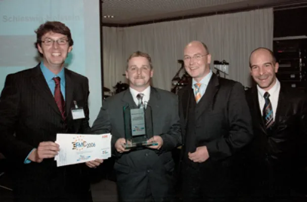 Bild: 3. Platz bei der diesjährigen Verleihung des FM-Anwenderpreises 2005. Brandschutzkonzept am Universitätsklinikum Schleswig-Holstein