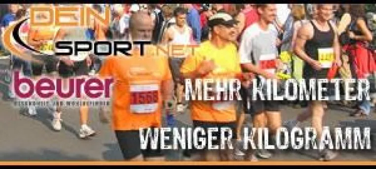 Mehr Kilometer - weniger Kilogramm mit DeinSport.net und beurer Bild: Mehr Kilometer - weniger Kilogramm mit DeinSport.net und beurer