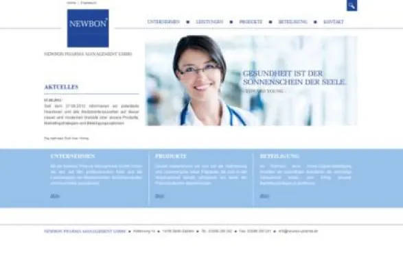 Bild: Umfassende Werbemaßnahmen für die Newbon Pharma Management GmbH