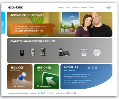 Bild: Mit Accu-Chek auf Entdeckungsreise gehen: Neustart für Diabetes-Internetportal von Roche