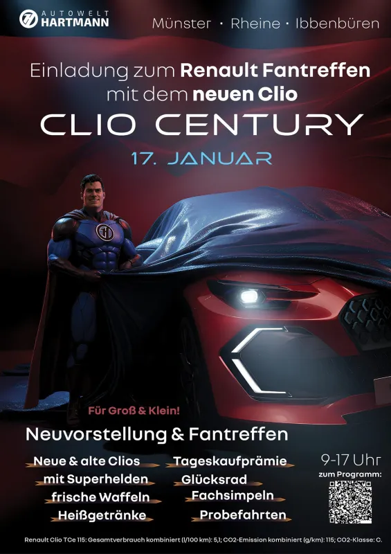 Clio Century, das Renault Fantreffen mit dem neuen Clio (© Autowelt-Hartmann.de)