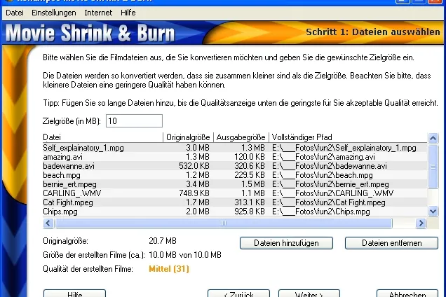 Bild: Ashampoo Movie Shrink & Burn 2: Videos auch für Einsteiger