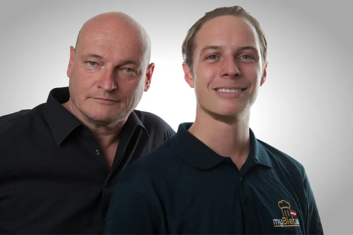 links Sepp Wejwar - Der Biersepp, rechts Markus Wurzer - myBier.at