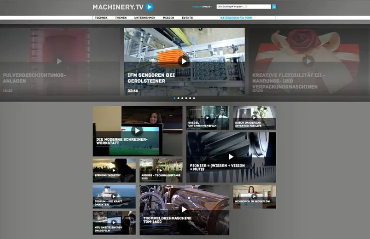 Bild: Machinery.TV - Neues Online Angebot des VDMA
