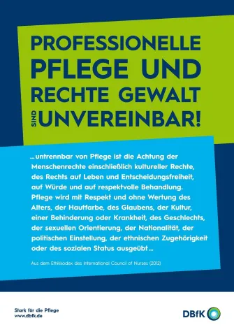 Bild: Haltung zeigen gegen Rechts – gerade in der Pflege