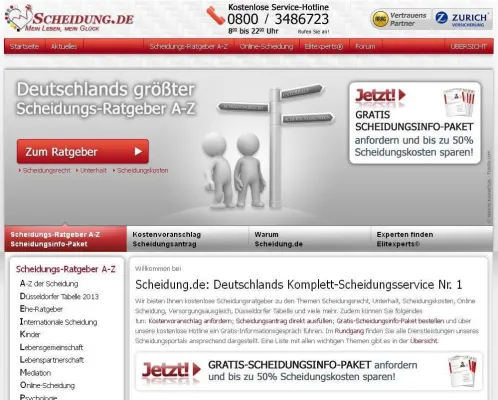Bild: Schnell und gut informiert scheiden – im neuen Portal von Scheidung.de