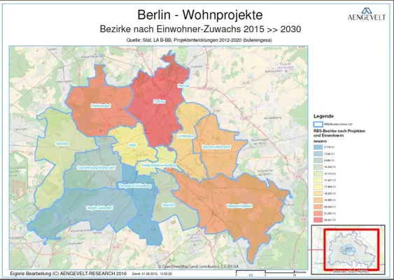 Bild: AENGEVELT-RESEARCH analysiert Wohnungsbau in Berlin bis 2030 geografisch.