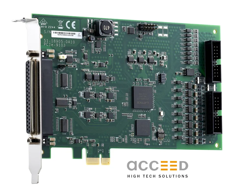 Die neue Multiplexer-DAQ-Karte PCIe-9103 im Katalog von Acceed (© Acceed GmbH)