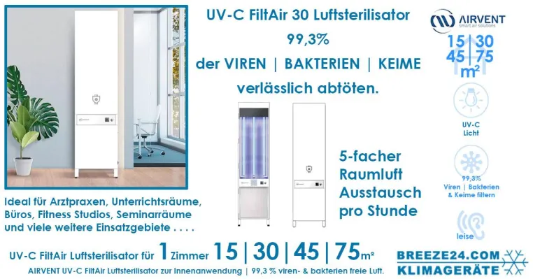 Bild: Aktiv Viren & Bakterien mit UV-C Licht Sterilisatoren bekämpfen