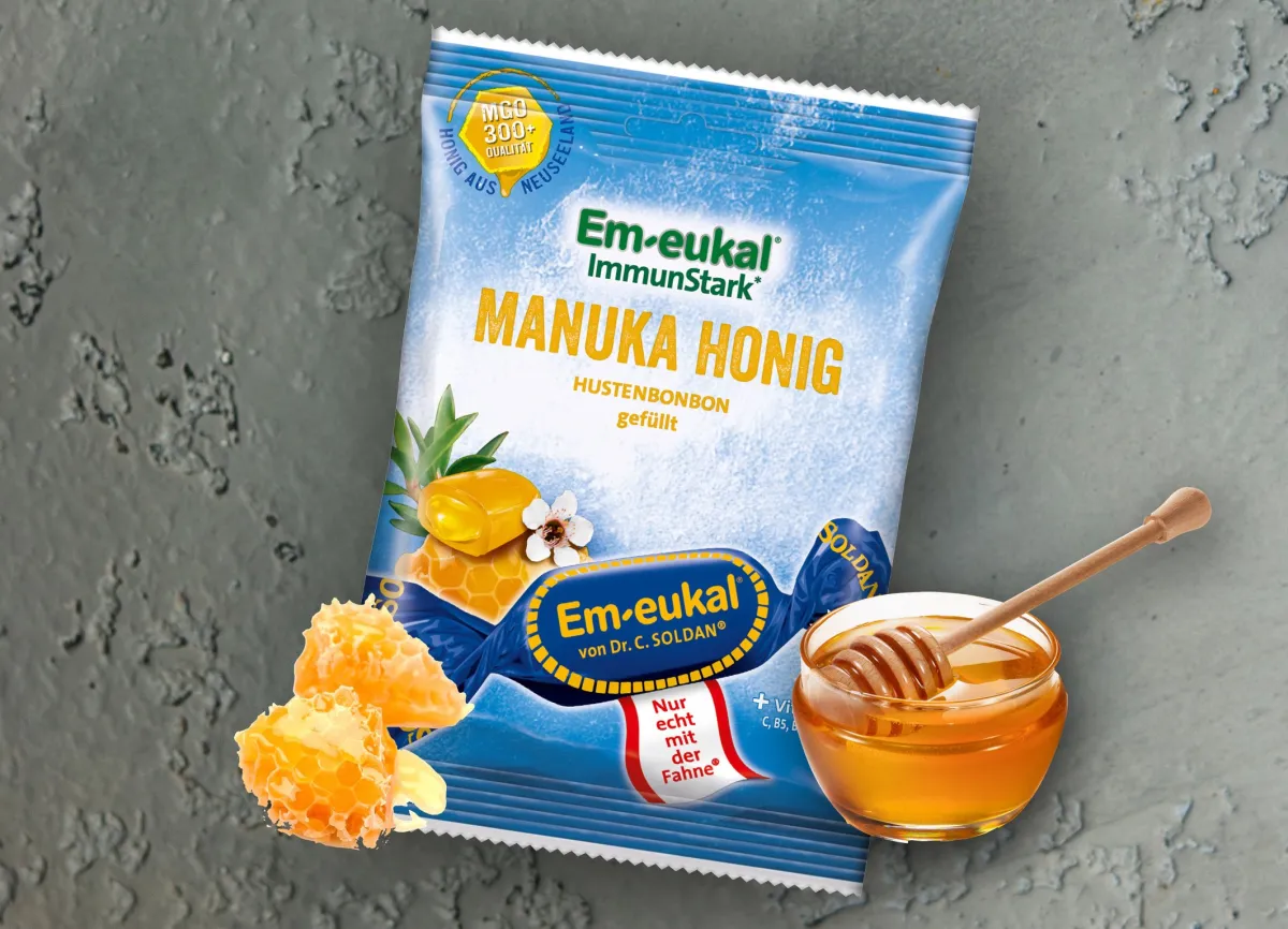 Em-eukal ImmunStark Manuka Honig unterstützt das Immunsystem (© Dr. C. SOLDAN)