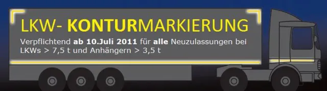 Bild: Verpflichtende Konturmarkierung für alle Lkws und Anhänger