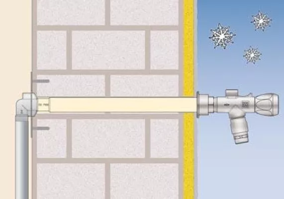 Bild: Im Winter das Gartenwasser abstellen? Nicht nötig mit der Alwa-Frostsicheren Außenarmatur von Honeywell