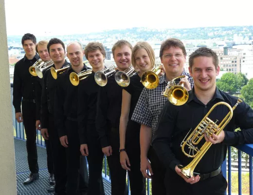 Bild: „The Sound of Trumpets“ in der Kreissparkasse