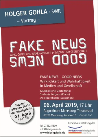Bild: Bibelgalerie: Saisoneröffnung mit "Fake News - Good News"