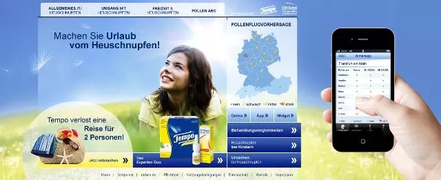 Bild: coma unterstützt geplagte Heuschnupfen-Nasen