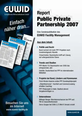 Bild: EUWID veröffentlicht Report „Public Private Partnership 2007“