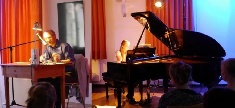 Bild: Krimi-Lesung „Blaue Bäume“ mit Horst Prosch und der Musikschule Rezat-Mönchswald
