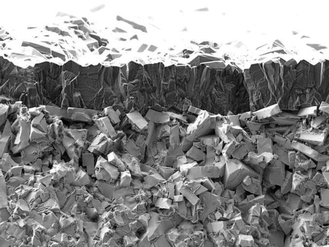 Bild: Neuer, innovativer Prozess verbessert die Haftung von Diamant auf Hartmetall