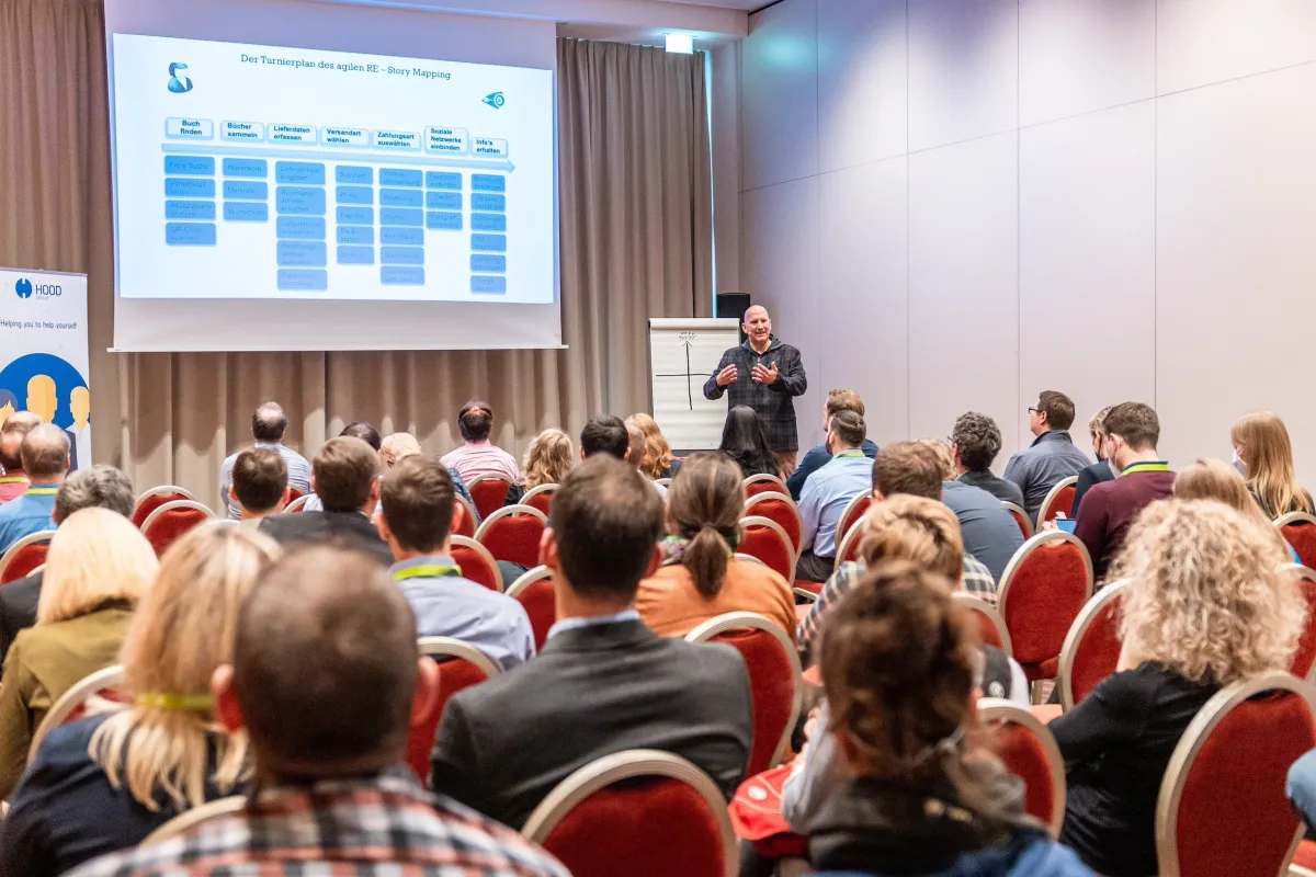 Begeisterte Vorträge zum Thema Teamsport und Unternehmen (© Andreas Becker)