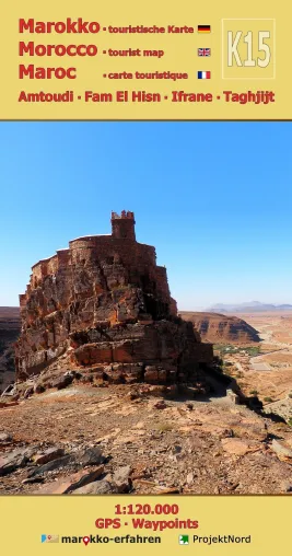 Bild: Marokko Reiseführer Landkarte: K15: Amtoudi • Fam El Hisn • Ifrane • Taghjijt