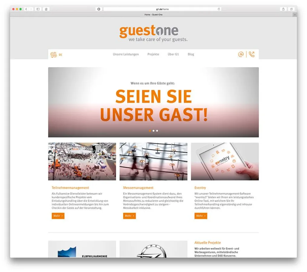 Guest-One präsentiert neue Webseite
