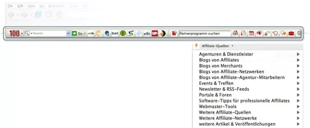 Bild: Partnerprogramme-Toolbar für IE und Firefox – Affiliate-Netzwerke nur einen Klick entfernt