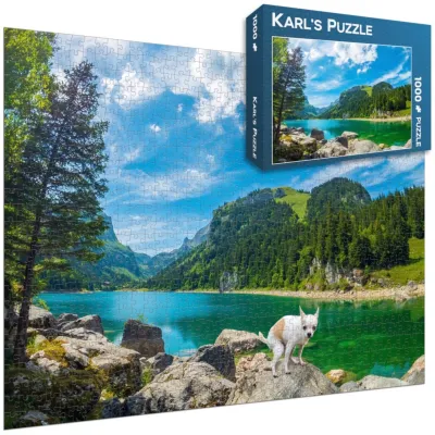 Bild: Karl's Puzzle lanciert humorvolles Scherzpuzzle zum Thema Bergpanorama mit Überraschungseffekt