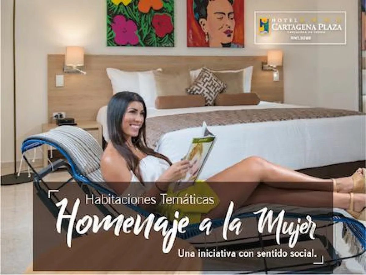 Themen Zimmer zu Ehren der Frau, Hotel Cartagena Plaza, Kolumbien
