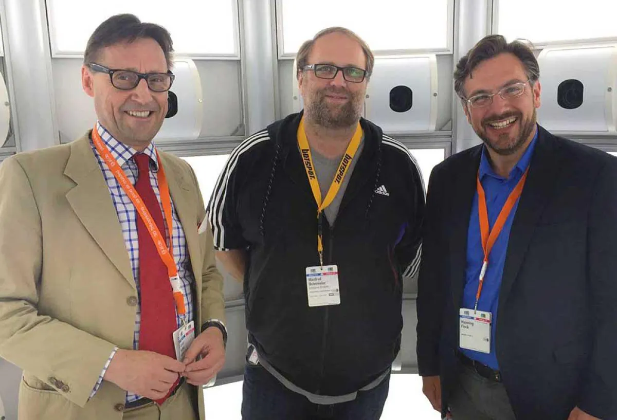 Dr. J. Bobke, Vorsitzender, M. Ostermeier, Beirat, Henning Fink, Beiratsvorsitzender