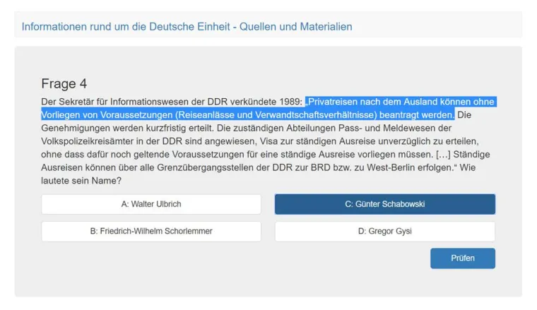Bild: Quiz-Know-how zum Tag der Deutschen Einheit
