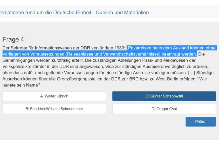 Bild: Quiz-Know-how zum Tag der Deutschen Einheit