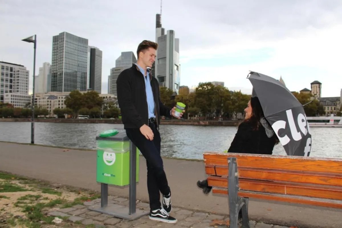 Zwei Talente setzen sich für ein sauberes Frankfurt ein
