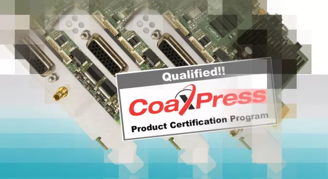 CoaXPress Zertifizierung für Euresys CoaXLink Serie Bild: CoaXPress Zertifizierung für Euresys CoaXLink Serie