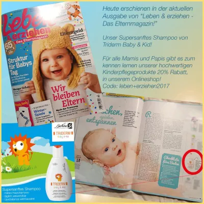 Bild: „Leben & erziehen“ veröffentlicht Shampoo Baby&Kid von BioNike, der Hautpflege- und Kosmetikmarke aus Italien*