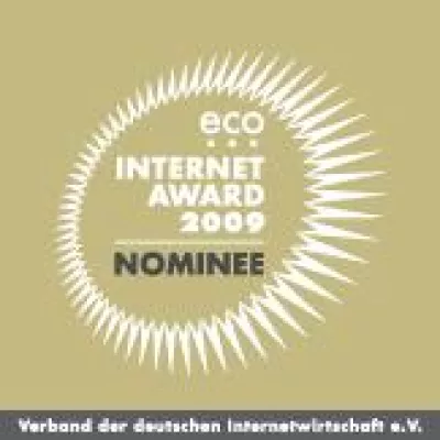mediaBEAM für den eco Internet Award 2009 nominiert Bild: mediaBEAM für den eco Internet Award 2009 nominiert