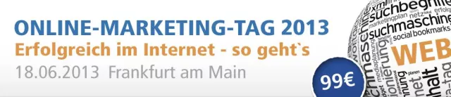 Bild: Noch freie Plätze zum Online-Marketing-Tag am 18. Juni in der IHK Frankfurt am Main, bereits 400 Anmeldungen