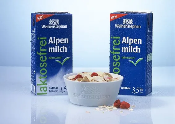 Bild: Alpenmilch von Weihenstephan gibt es jetzt auch laktosefrei