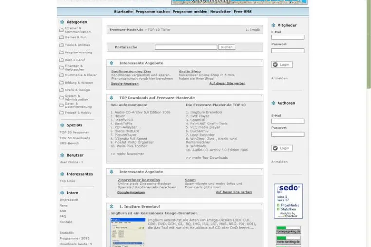 Bild: Downloadportal - Freeware-Master.de