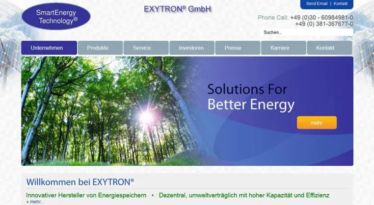 Bild: Zuwendungsbescheid in Höhe von rd. 2,5 Mio EU für die Entwicklung eines dezentralen Energieversorgungssystems.