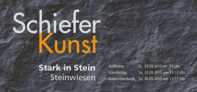Bild: SchieferKunst und Handwerk bei "Stark in Stein - Steinwiesen"