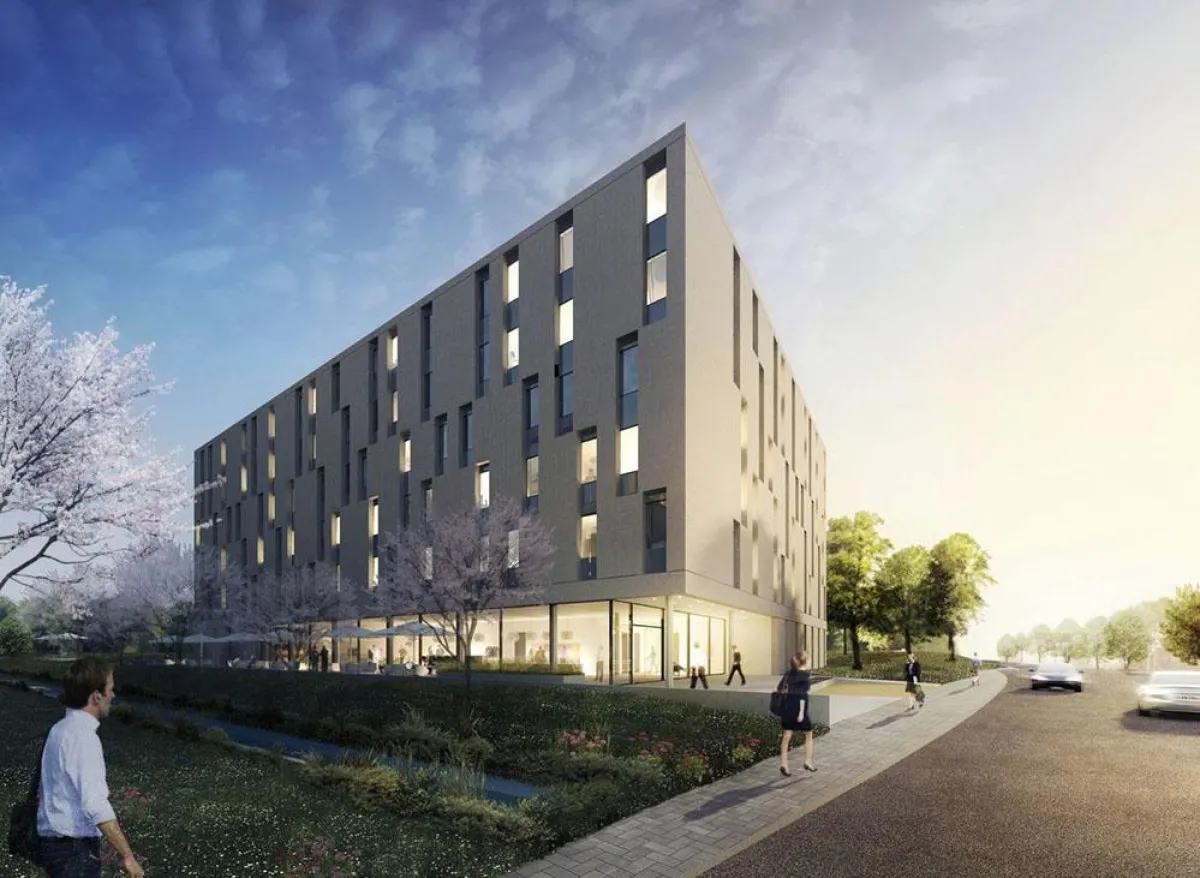 Das ibis Styles Stuttgart Vaihingen, Außenansicht (Foto c/o HR Group)