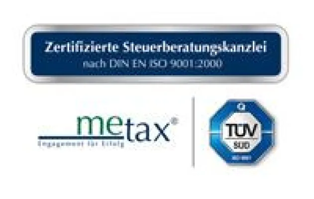 Bild: Metax-Steuerberater mit TÜV-Siegel