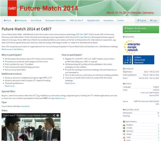 Bild: Future Match - Kooperationsbörse auf der CeBIT 2014