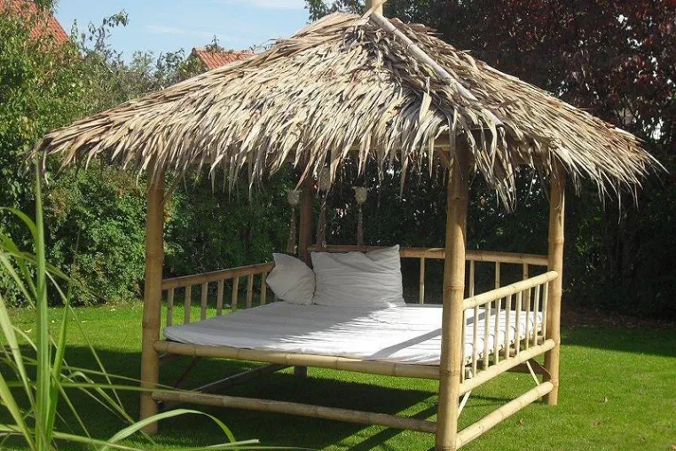 Urlaub im Garten: Jumping Star® startet mit Natur-Bambus-Pavillon und neuem Online-Shop in den Sommer Bild: Urlaub im Garten: Jumping Star® startet mit Natur-Bambus-Pavillon und neuem Online-Shop in den Sommer