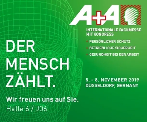 Bild: MULTITONE stellt aus auf der A+A in Düsseldorf, Europas größter Fachmesse für Arbeitssicherheit.