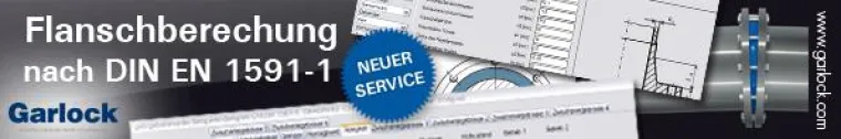 Bild: Flanschberechnung als Dienstleistungsservice der Firma Garlock nach VDI2290-Richtlinie