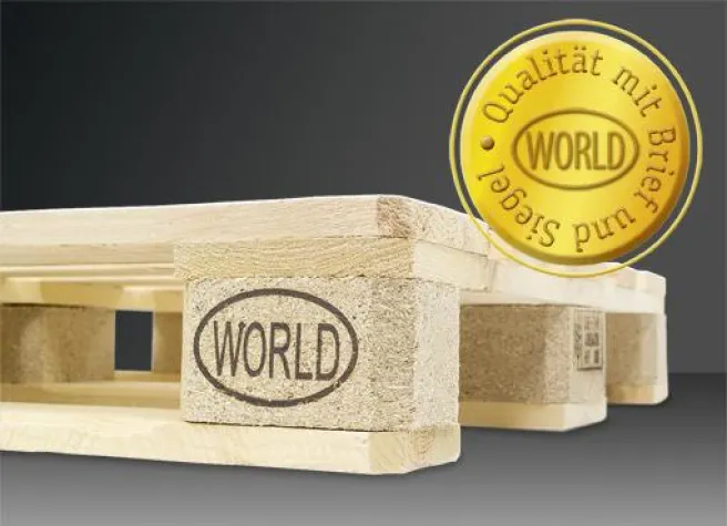 Qualität mit Brief und Siegel - World Palette jetzt offiziell TÜV-geprüft Bild: Qualität mit Brief und Siegel - World Palette jetzt offiziell TÜV-geprüft